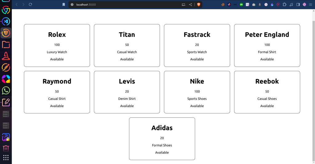 This images shows how to display JSON data with map fucntion