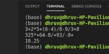 Sample Input/Output