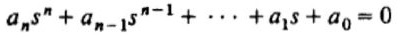 Characteristic equation