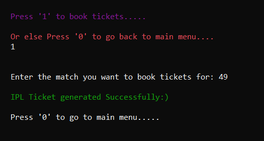 Ticket generation