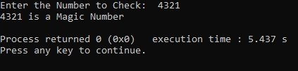 Check if a number is Magic or not in C++ | Shubham