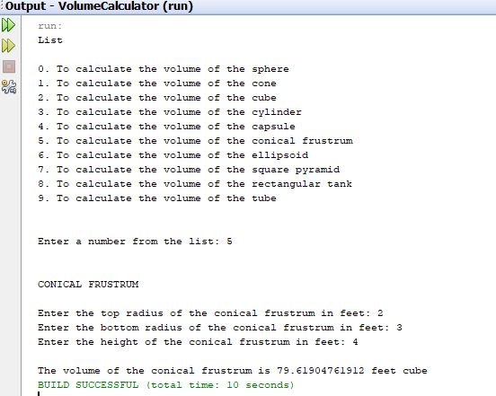 VOLUME CALCULATOR
