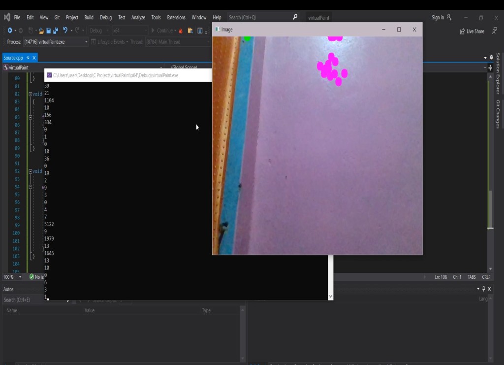 Virtual Paint Output