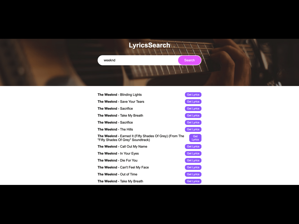 Searching for artist