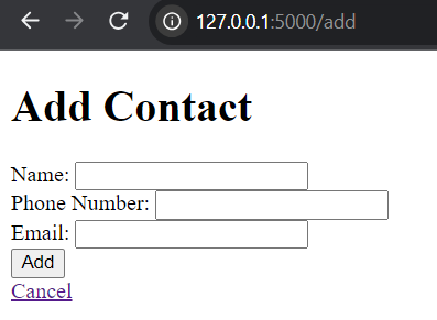 Can add contact in phone book