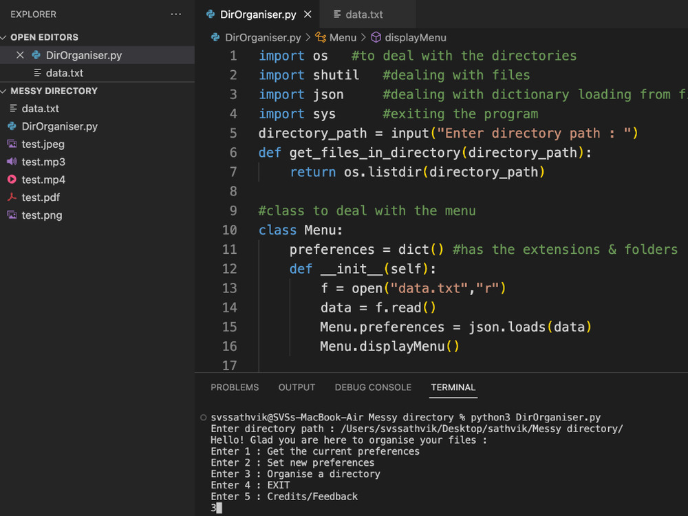 Messy Directory with random files