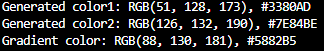 test output of packet