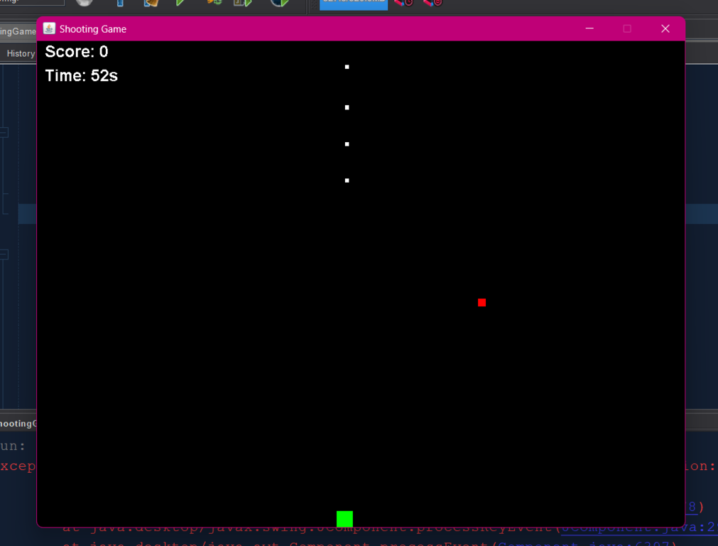 Shooting Game App using java swing