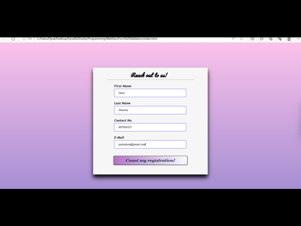 SMTP Form