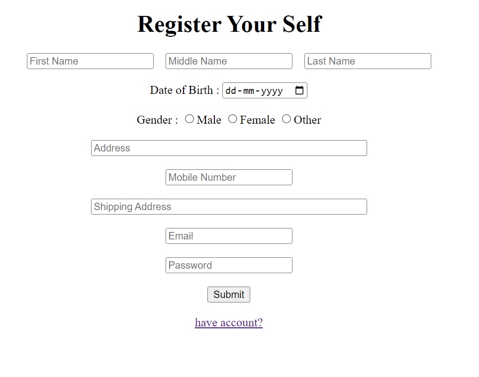 Register Page