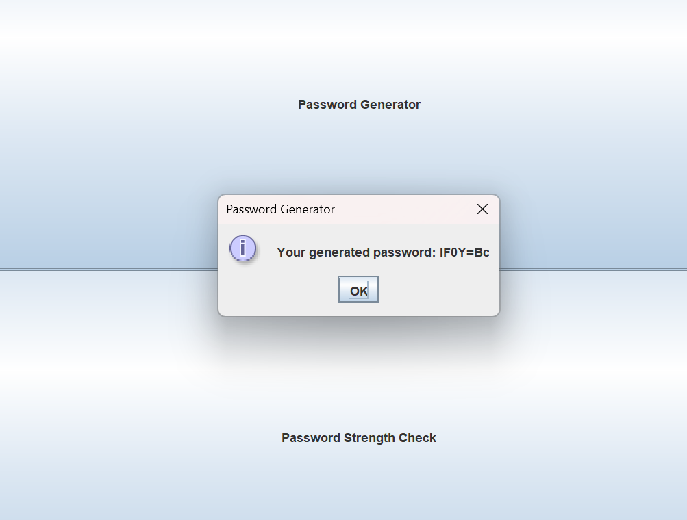 password generator using awt