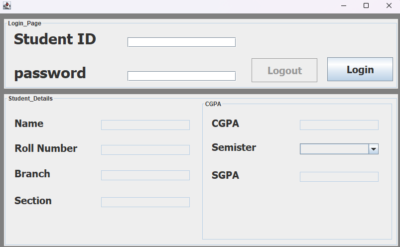 Login Window
