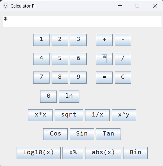 Java Calculator Example 2