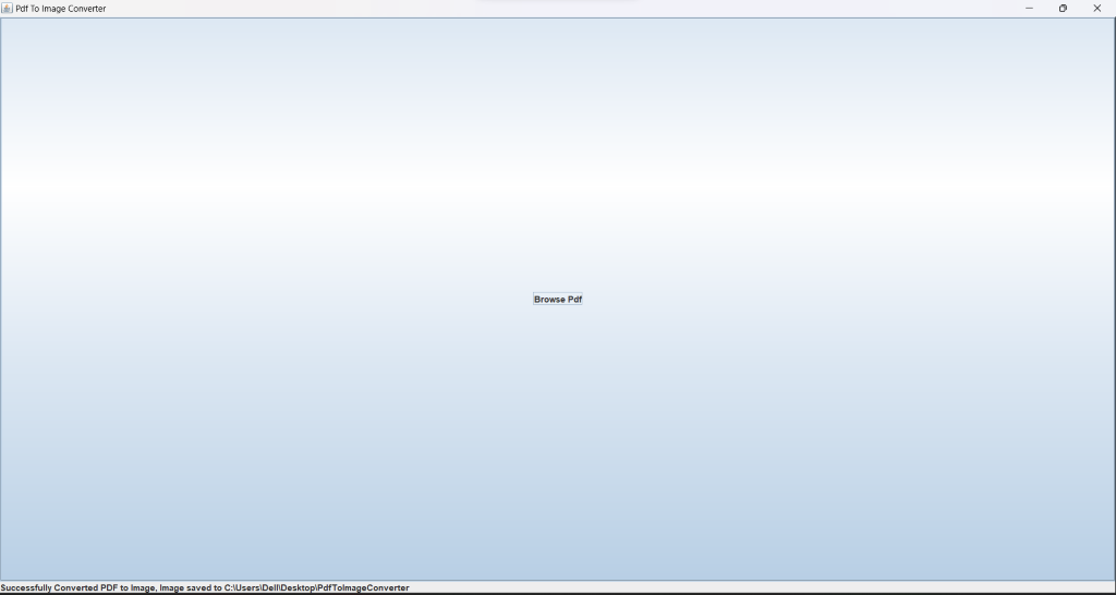 Step2: Click on Browse PDF button