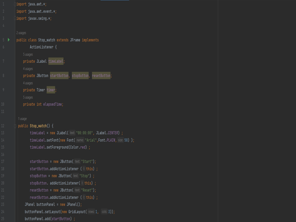 Code snippet1
