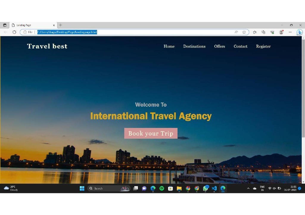 Landing Page Output