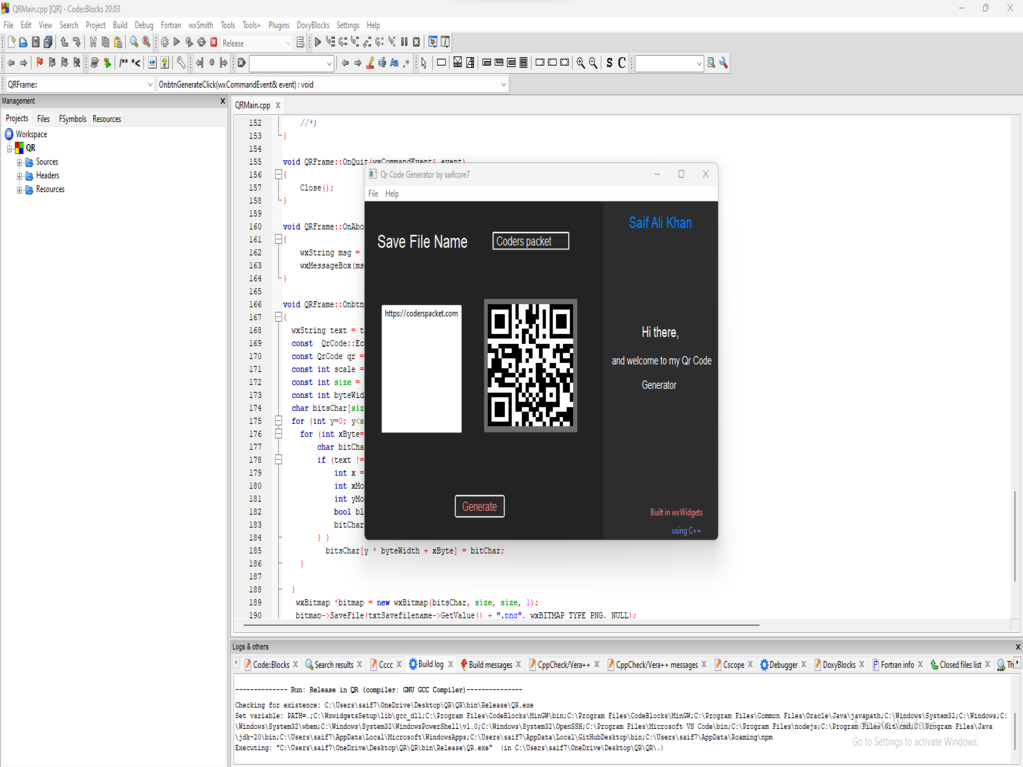 main application 