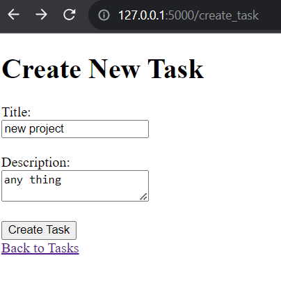 creating task