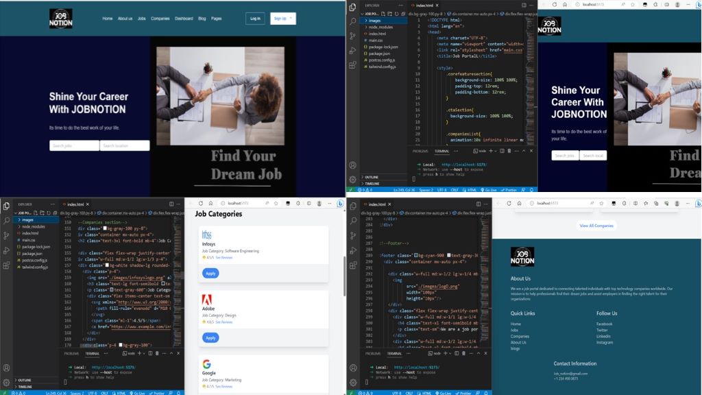 Job Portal Template using Tailwind CSS