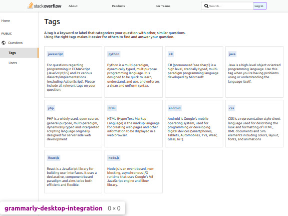 Tags