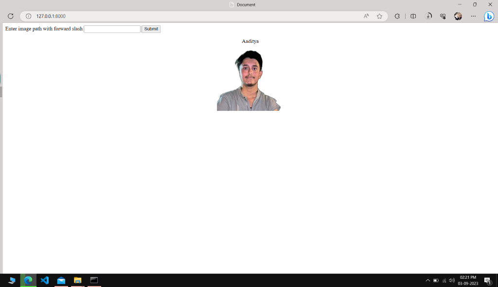 result of image classifier