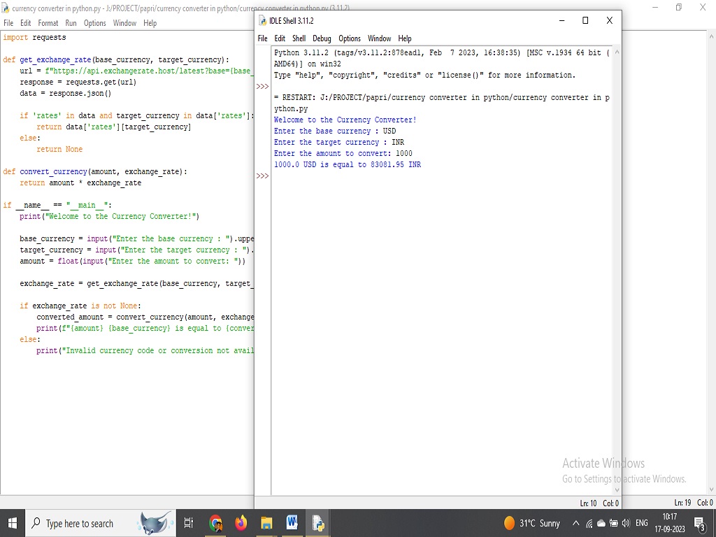 output