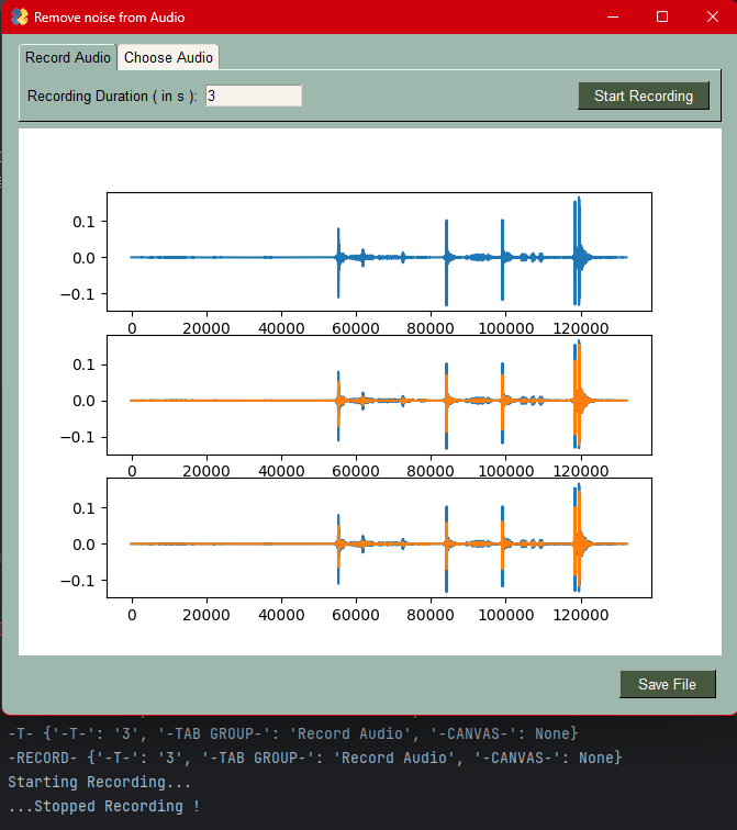 recording gui