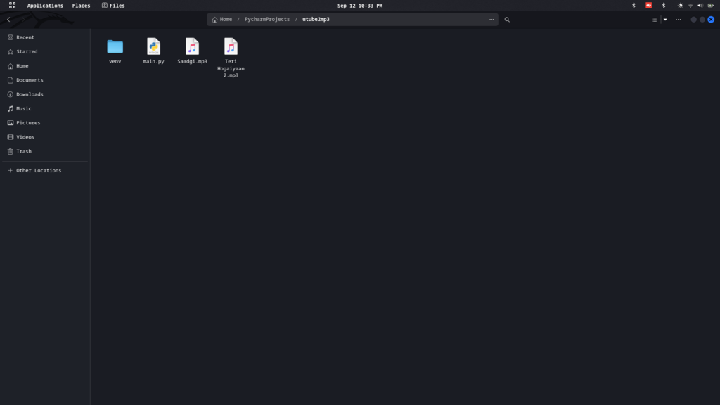 Generated mp3 file